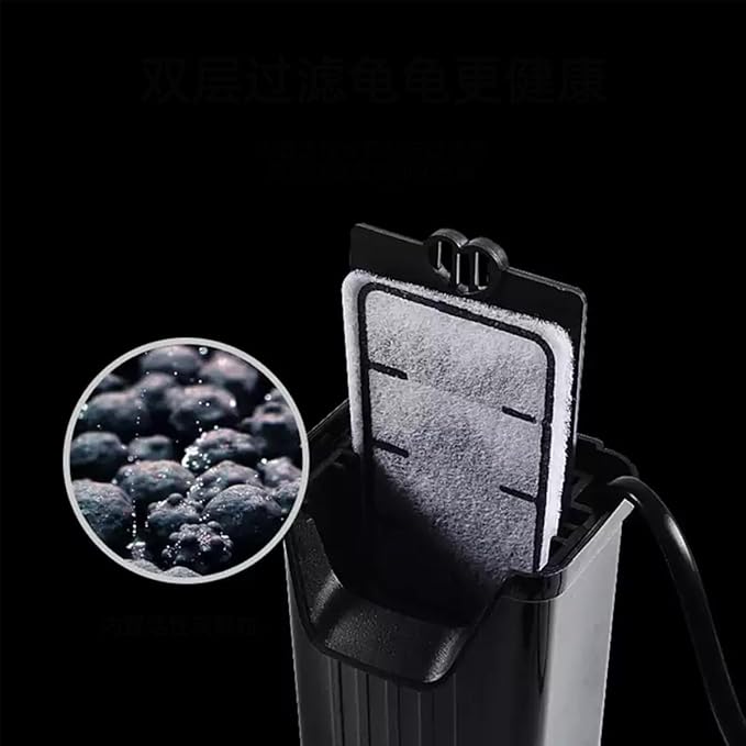 Small Aquarium Filter 10 PCS Replacement Plates, Turtle Tank Filter Cartridges, Fish Tank Filter Sponges, Suitable for 3.5W Low-Water Filter