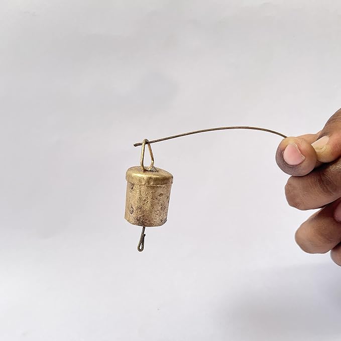Gold Cow Bells – 20 Pcs Small Bells Rustic Metal Hanging Bells for Crafts, Vintage Jingle Bells for Crafting, Christmas Bells Decorations, Farmhouse Wreaths, Witch Bells, Holiday Garland, DIY