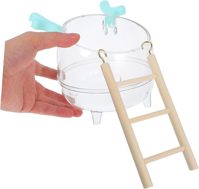 Totority Hamster Sand Bath Tub Litter Box 2-in-1 Hamster Bathroom Set Waterproof Small PET Toilet for Gerbils and Chinchillas Includes Bath Sand and Scoop Accessories