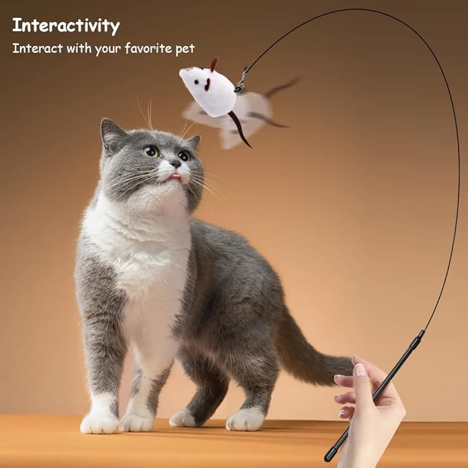 PAZ'S GIFT Cat Toys Plush Catnip Toys Cat Kick Toys Cleans Teeth Eliminates Bad Breath Adorable Kitten Teething Toys Indoor Interactive Companion Toys
