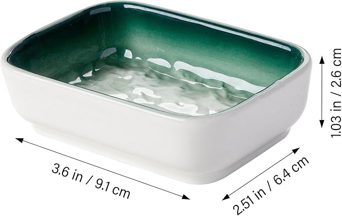 Ceramic Feeding Bowls for Small Animals, Ideal for Hamster, Guinea Pig, Hedgehog and Gerbil (Blue + Green + Brown)
