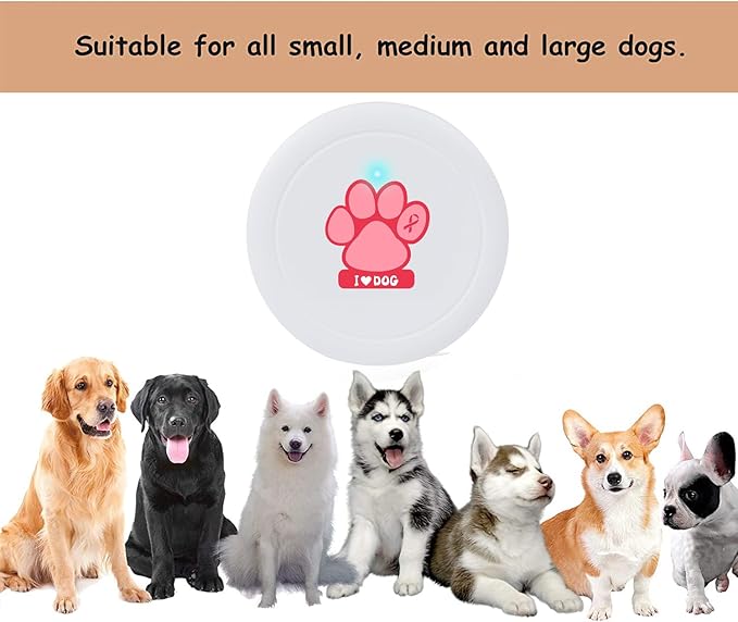 Dog Bell for Door Potty Training Wireless Dog Door Bell with Waterproof Touch Button Doggie Bells for Dogs to Ring to Go Outside (Two Button One Receiver)