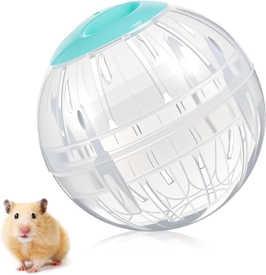 5.7 Inch Hamster Ball, Clear Hamster Exercise Ball, Running Wheel, Breathable, Large Space, Easy to Clean, Cage Accessories, Small Animal Exercise Toys for Small and Medium Dwarf Hamsters