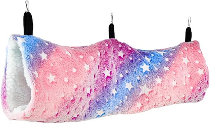 Ferret Hammock Hanging Tunnel Bedding Cute Nest Hanging Hamster Toy for Squirrel Sugar Glider