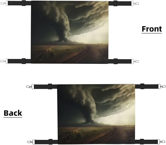 A Massive Tornado Large Printed pet Hammock - Sleeping Hammock for Cats, Ferrets, Puppies, Rabbits, Small Animals