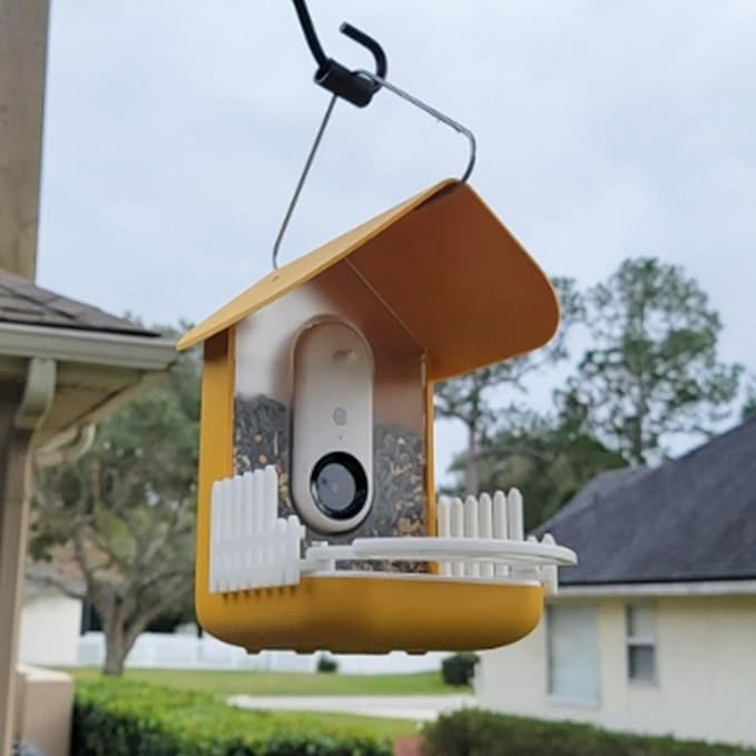 PIAOLGYI Perch and Tall Fence for Bird Buddy Birdfeeder,Accessories Compatible with Bird Buddy Birdhouse(White)