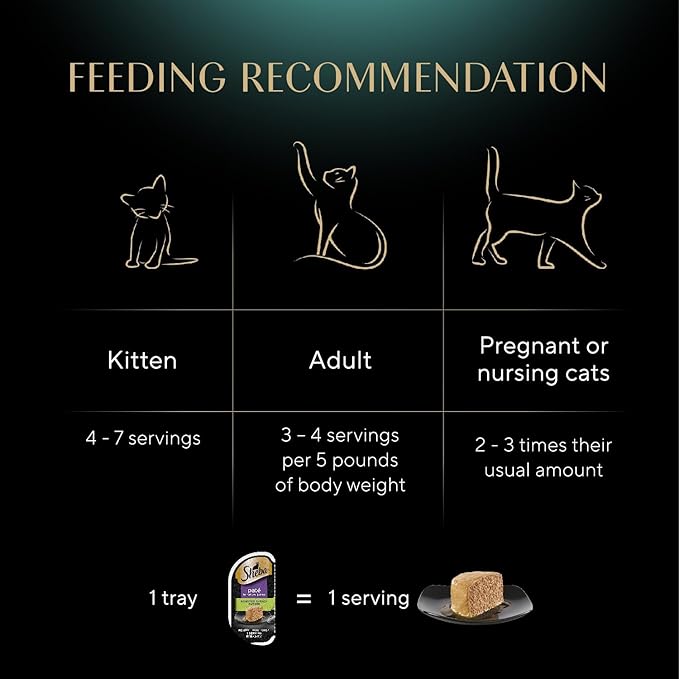 Sheba Perfect Portions Wet Cat Food Pate Roasted Turkey Entree,2.6 oz. Twin-Pack Trays,Cat Food Wet Recipe (,48 Servings),24 Count (Pack of 2)
