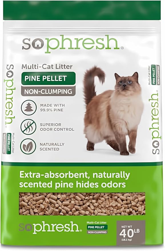 So Phresh by Petco Pine Pellet Non-Clumping Cat Litter 40 lbs.