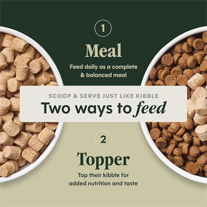 Instinct Puppy Freeze-Dried Meals, FreshDried Bites, Natural Dog Food, Grain-Free - Cage-Free Chicken, 14 oz. Bag