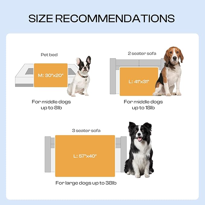 Luciphia Premium Fleece Pet Blanket for Small Medium Dogs Puppy Soft Sherpa Calming Cat Throw Blankets(Grey,41x31 inches)