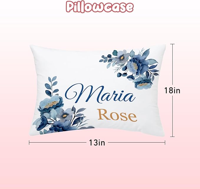 Personalized Crib Bedding Set for Baby Boy Girl, Custom Name Owl Design 3 Piece Baby Bedding Set, Including Plush Blanket, Fitted Sheet and Pillowcase for Newborn Nursery Gift