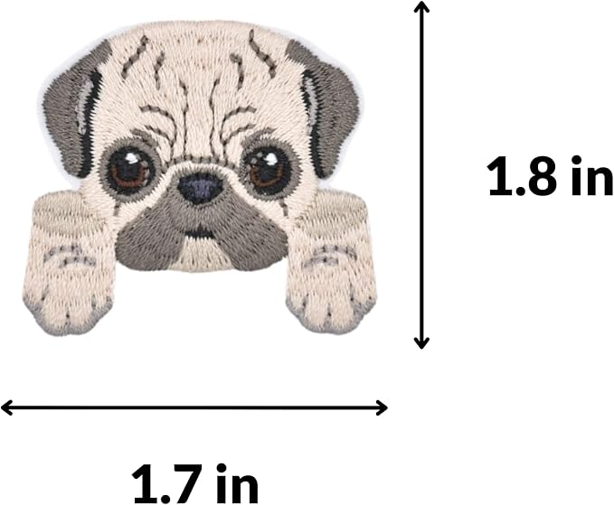 Cute Embroidered Dog Patches - 12pcs Iron On Patches for Clothes, Jackets, Backpacks - Sew On Patches - Perfect Iron On Patches for Kids - Trendy Jacket & Backpack Patches