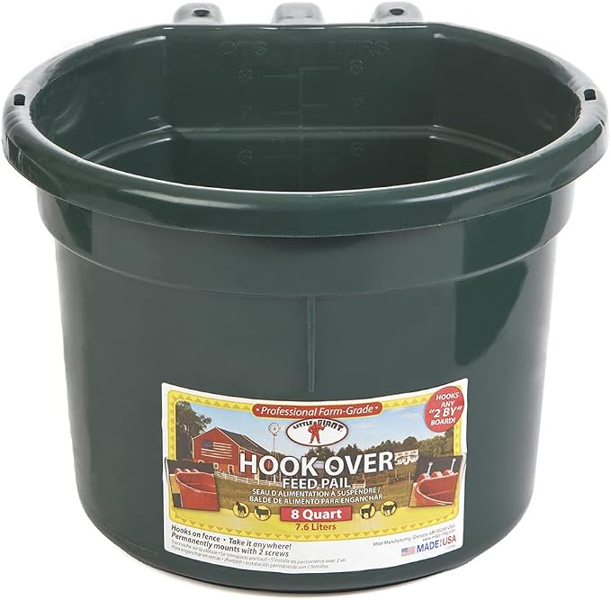 Duraflex 8 Quart Hook Over Feed Pail