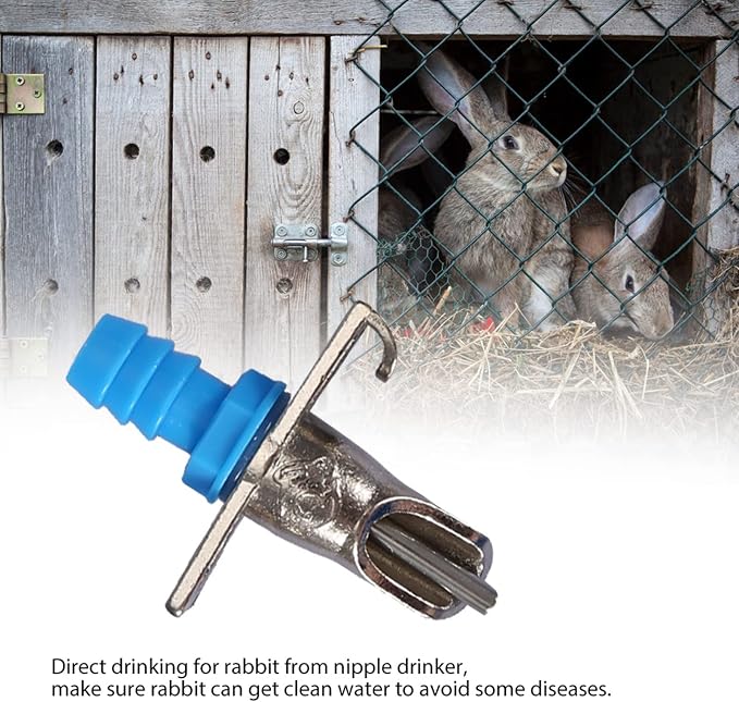 Water Nipple Drinker 10 Pieces Automatic Feeder for Poultry Guinea Pig Ferret Rats Bunny Small Animals