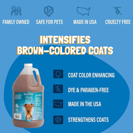 Bio-Groom Bronze Lustre Dog Shampoo - Color Enhancing Pet Shampoo, Dog Bathing & Grooming Supplies, Puppy Wash, Cruelty-Free, Made in USA, Coat Brightener - 1 Gallon