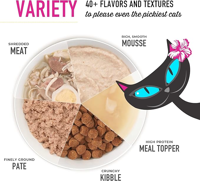 Tiki Cat Born Carnivore Broths Wet Cat Food Toppers, Variety Pack, 1.3 oz. Pouch (12 Count)