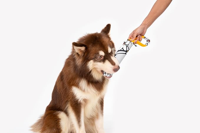 OllyDog Tugger | Durable Dog Tug Toy | Recycled | Tough Dog Bite Pillow | Handle | Interactive Pull Toy | Fetch & Training (Magnolia)