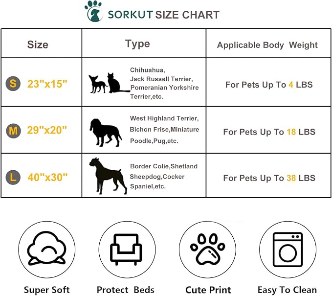 1 Pack 3 Puppy Blankets Super Soft Warm Sleep Mat Cute PAW Print Blanket Fleece Pet Blanket Flannel Throw Dog Blankets for Small Dogs Puppy Cats,Gray/White/Brown-Large(40"x30")