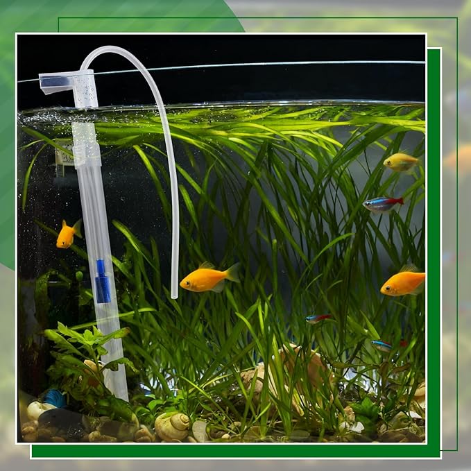 Sieral Under Gravel Aquarium Filter for 40-55 Gallon Tanks, 16 Pcs 5.7'' x 5.7'' Clear Plates, Under Gravel System with 4 Uplift Tube and 1 Filter Cotton, for Fish Tank Fresh and Saltwater