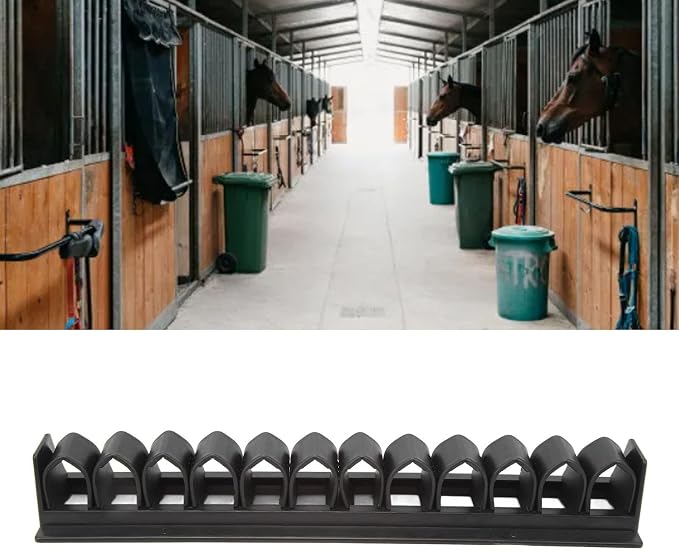 Horse Whip Crop Holder Rack Wall Mounted for Horse, Horse Whip Storage Organizer Crop Holder Whip Rack for Horse Stables Black