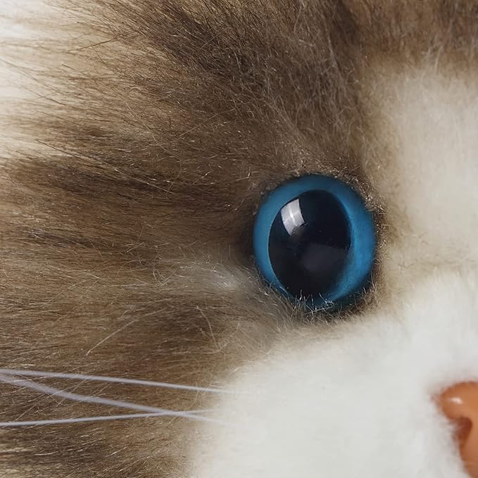 CU-MATE 20" Adorable Stuffed Animals Cat -Handmade Plush Soft Cat -Present Gift for Boys/Girls (Brown and White Ragdoll Cat)