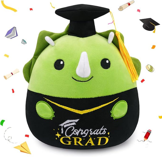 Graduation Dinosaur Stuffed Animal, 8 Inch Graduation Plush with Diploma Tassel Hat, Kindergarten Graduation Gifts for Kids Boys Girls, Elementary School Preschool Graduation Gift 2026