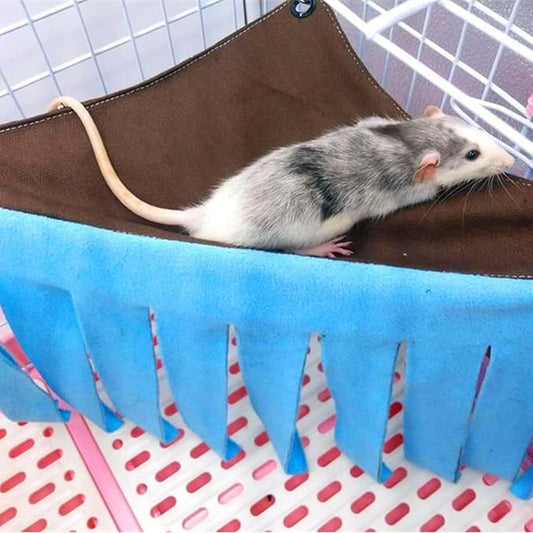 Guinea Pig Hideout Hideaway Corner Fleece Toys Cage Accessories with Reversible Sides，Cute Ferret Hammock for Ferrets Chinchillas Hedgehogs Small Pets(Style5)