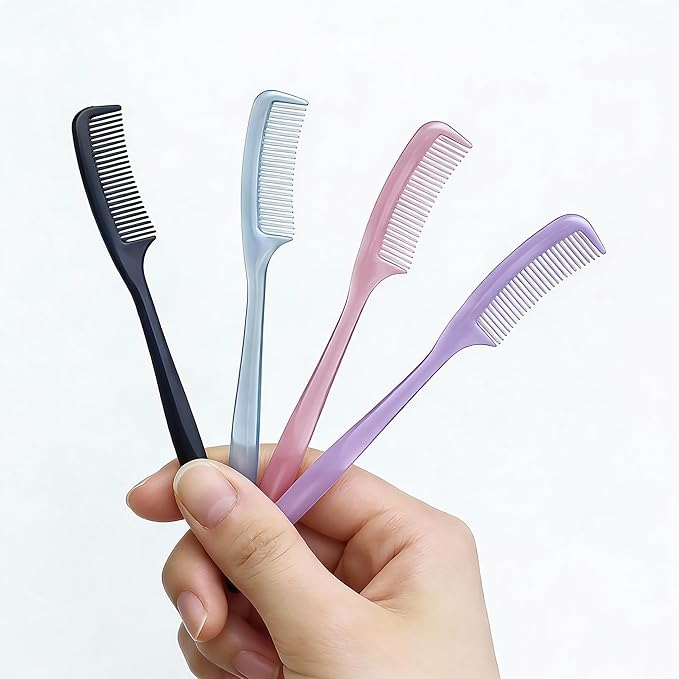 4-Pack Hamster Grooming Combs and Small Pet Hair Brushes for Hamsters, Rabbits, Guinea Pigs, Mice and Other Tiny Animals