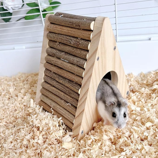 Hamster Hideout- Small Animal Bed Hut House Habitats, Cage Decor for Mice Gerbils