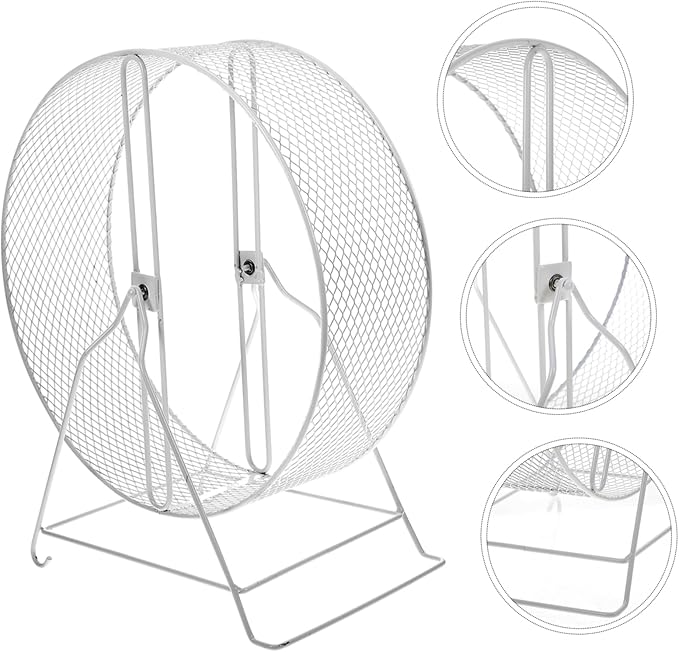Silent Running Wheel for Hamster Squirrel Toy Iron Exercise Ball Rat Wheel Funny Pet Toy