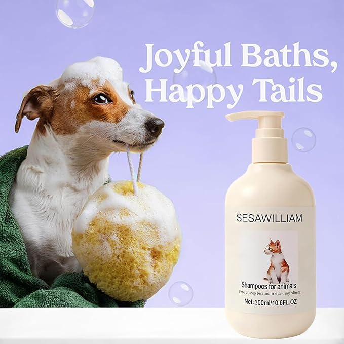Small Animal Shampoo -Enriched,with Camomile Aloe Vera-Specially,Formulated for Dogs,Cats,Guinea Pigs,Other,Small Animals-for Health Shiny Coats,Vegan-Mild pH Neutral-300ml