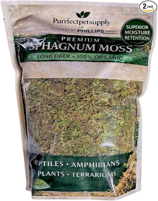 Sphagnum Moss Substrate for Reptiles & Terrariums (2)