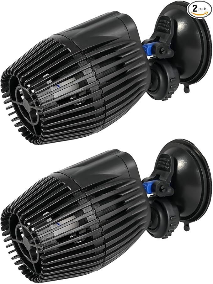 AQUANEAT 2 Pack Aquarium Circulation Pump,800 GPH Fish Tank Powerhead, Saltwater Wave Maker, Submersible Water Pump with Suction Cup