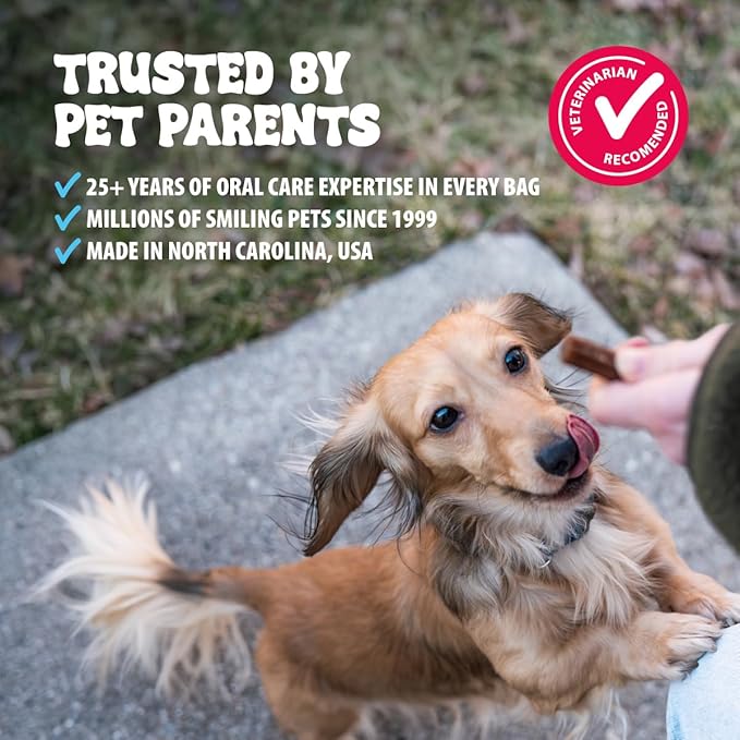Dental Fresh Dental Treats for Medium Dogs, Vet-Formulated Teeth Cleaning Dental Sticks to Help Reduce Plaque and Tartar and Freshen Breath, 26 Count Brush Free Dental Chews for Dogs 26 to 49 lbs