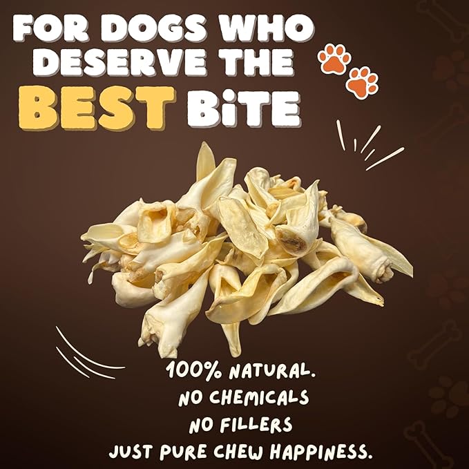 Woofley's - 100% Natural Whole Lamb Ear Dog Chews- 100 Count - Our Healthy Dog Lamb Ears are Easy to Digest and Great for Small, Medium Or Large Dogs