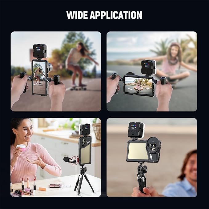 Neewer S24 Ultra Phone Cage with 67mm Filter Adapter, 17mm Lens Backplate, T Mount Lens Adapter, Cleaning Cloth, Smartphone Video Rig Stabilizer Compatible with Samsung Moment T Series Lenses, PA042