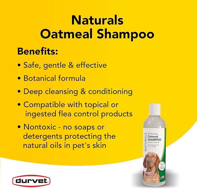 Durvet Naturals Oatmeal Shampoo, 17-Ounce