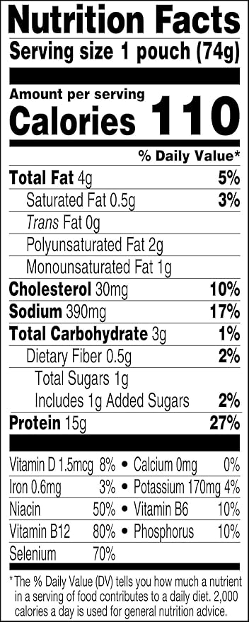 StarKist Tuna Creations Herb and Garlic Pouch (2.6 oz - 1 Pack) Wild Caught, High Protein Shelf Stable Seafood, No Draining, Ready to Eat for Salads and Sandwiches