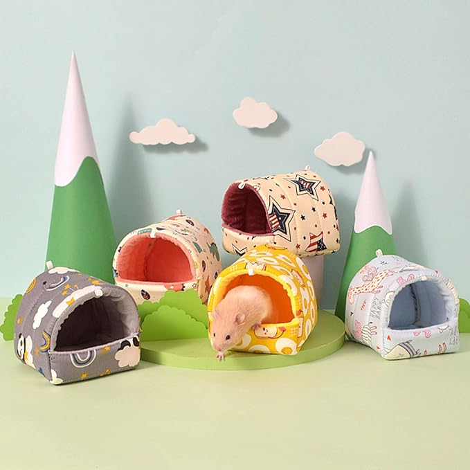 Pet Hammock Bed Habitat Decors Cage Hideouts Resting Mats Ferrets Play Winter Hideaways Pet Supplies Washable for Small Animals Hanging Bed for Small Pets