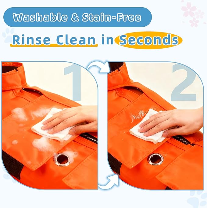 Waterproof Cat Grooming Restraint Bag - Anti-Scratching for Claw Care & Nail Trimming, Ideal for Cat Medical Examination (Blue, M)