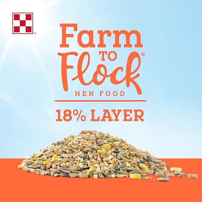 Purina® Farm to Flock™ 18% Layer Hen Food, 25 Pound Bag