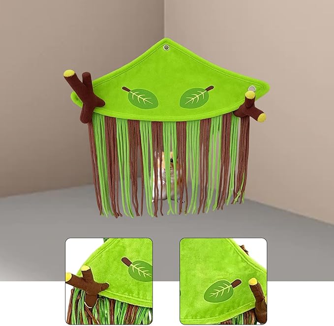 Corner Hideaway Ferret Hammock, Exercise Hide Small Pet Corner Hideout, Habitat Decor for Chinchilla Rat, Animal, Triangle