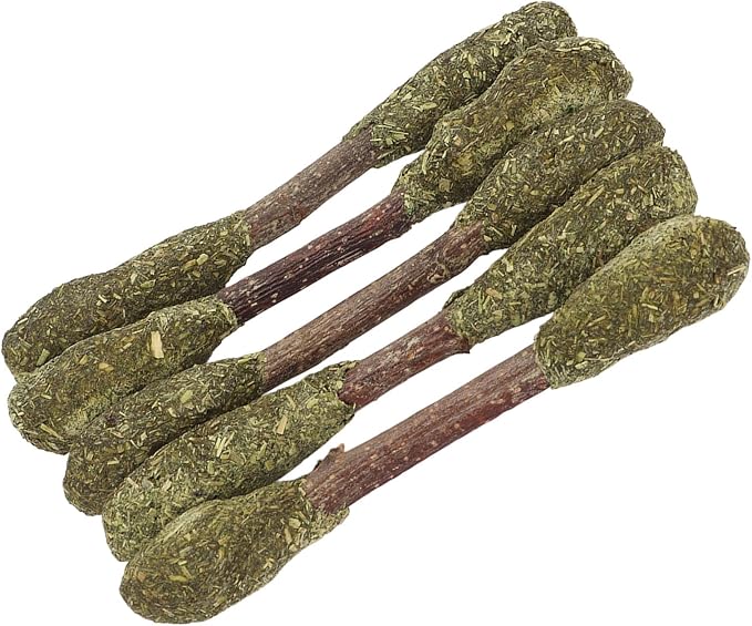Rabbit Chew Sticks Teeth Cleaning Toy Alfalfa Grass Hamster Chew Toy Care for Small Animals