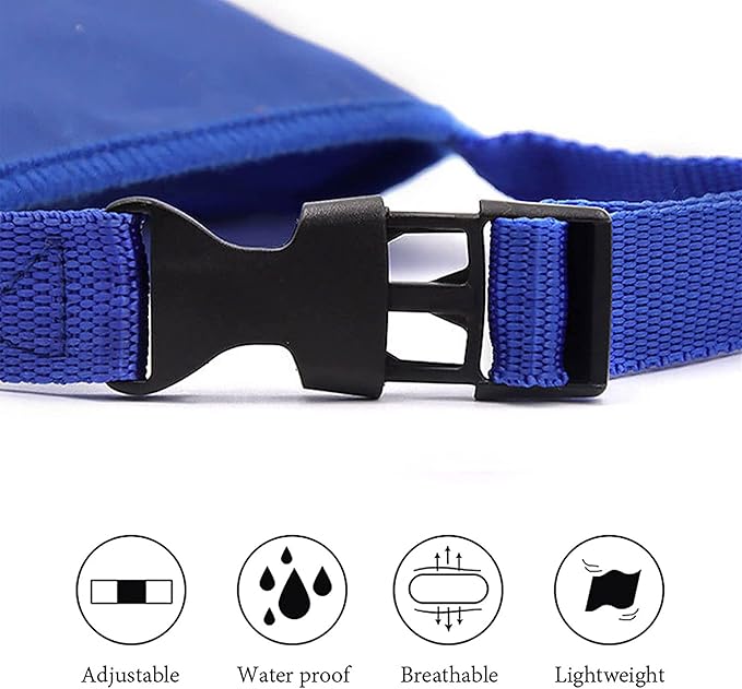 Parts Express Dog, Soft Anti-Biting Barking Chewing, Breathable Waterproof Adjustable for Small Medium Dogs,Blue (L)
