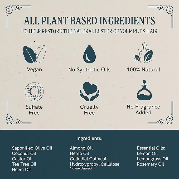 J.R.LIGGETT'S Liquid Botanical Horse Shampoo for Sensitive Skin - 100% Detergent-Free, Non-GMO Formula - Gently Deep Cleans and Nourishes Healthy Skin, Mane & Tail - 16.9 fl oz