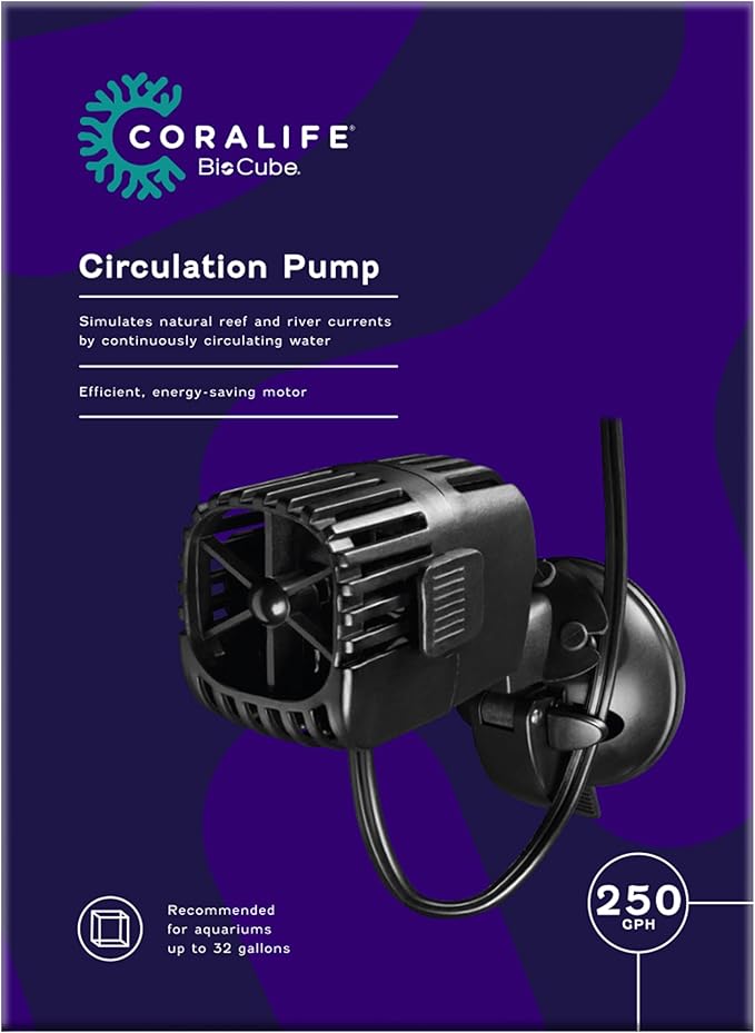 Coralife BioCube Aquarium Fish Tank Circulation Pump For Up To 32 Gallons, 250 GPH
