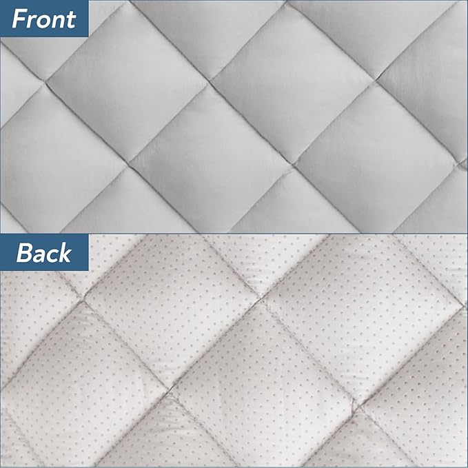 Magik & Kover Dog Crate Pad 2 Pack (48" x 30"), Soft Large Dog Crate Mat with Anti-Slip Bottom, Machine Washable Kennel Pad, Fits 48 Inch Crate, Grey