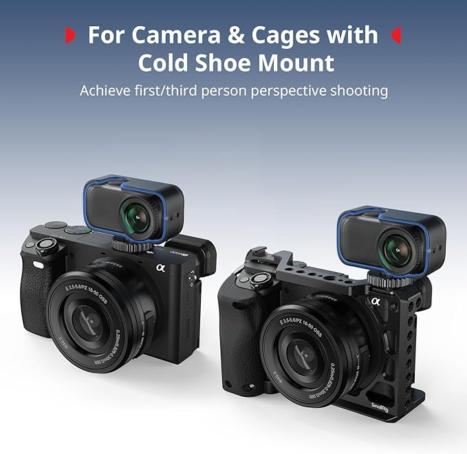 SmallRig Case for DJI Osmo Nano with Cold Shoe Mount, Horizontal-to-Vertical Shooting, for DJI Osmo Nano Sports Camera Accessories, Connect to Camera and Case with Cold Shoe