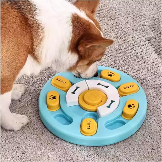 Interactive Dog Puzzle Toy With Sound, Treat Dispensing Enrichment for Small, Medium, Large Dogs, Pet IQ Training and Brain Stimulation, Puzzle Feeder as Gifts for Puppies