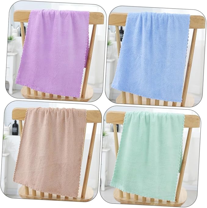 5pcs Water Absorbing Towels for Guinea Pig Cage Mats Soft Bedding Cushions for Small Pets Bath Towels Light